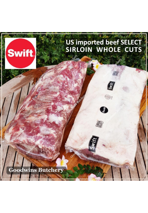 Beef Sirloin America USDA US SELECT (Striploin / New York Strip / Has Luar) frozen whole cuts SWIFT 5.5 kg/pc (price/kg) IN-STOCK